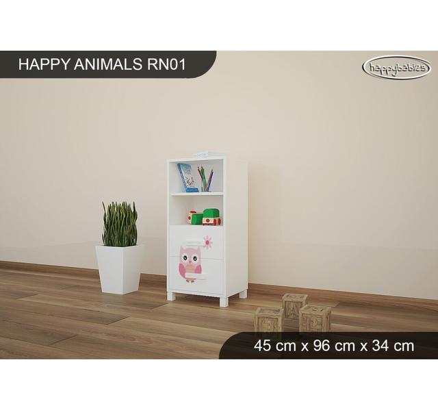 45cm W Chip Resistant Animals Kids Cube Happy Babies Colour: White on Productcaster.