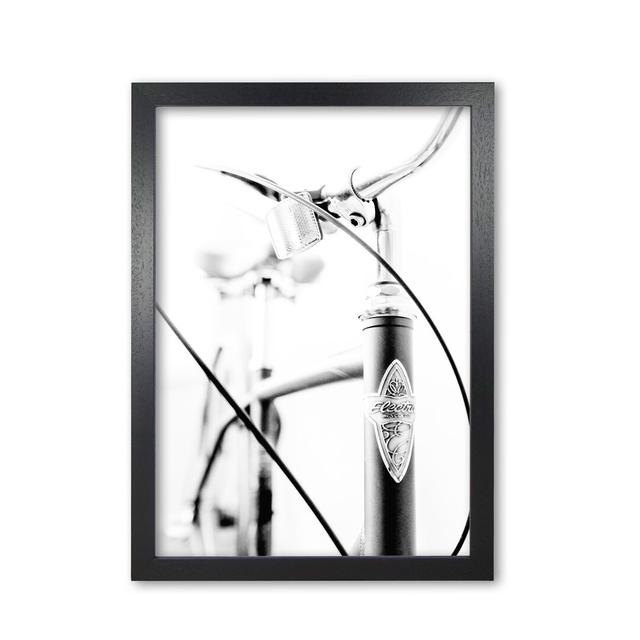 'Retro Bike Frame' Graphic Art East Urban Home Format: Black Grain Frame, Size: 42 cm H x 30 cm W x 5 cm D on Productcaster.