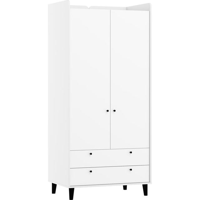 Penryn 2 Door Wardrobe Corrigan Studio Finish: White on Productcaster.