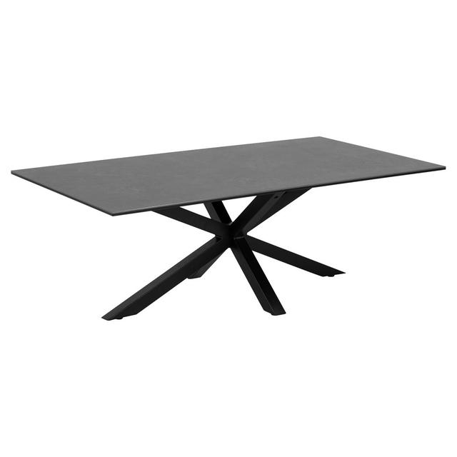 Miriam dining table Ivy Bronx Size: 46cm H x 130cm L x 70cm W, Table Top Colour: Black on Productcaster.