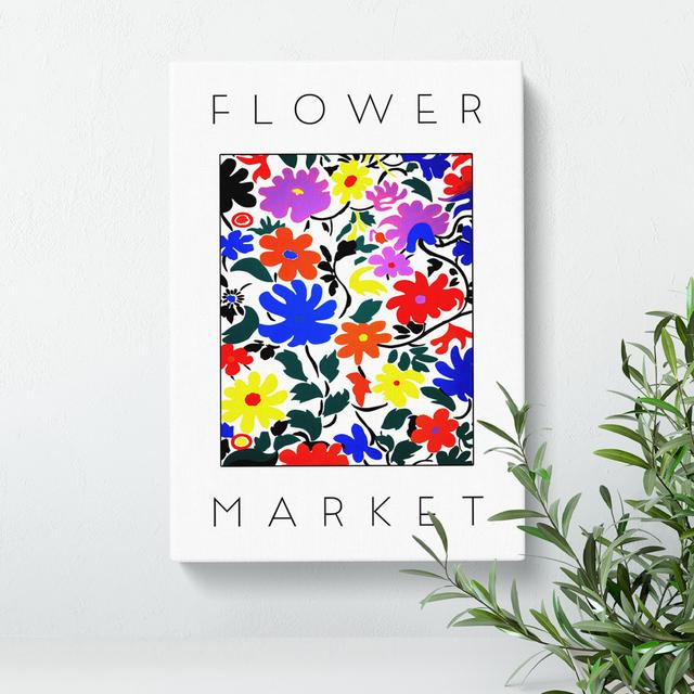 Flower Market Exhibition White No.5 George Oliver Size: 91cm H x 60cm W x 3cm D on Productcaster.