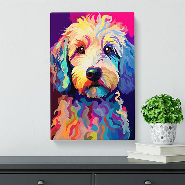 Labradoodle Pop - No Frame Art Prints Marlow Home Co. Size: 76cm H x 50cm W x 3cm D on Productcaster.