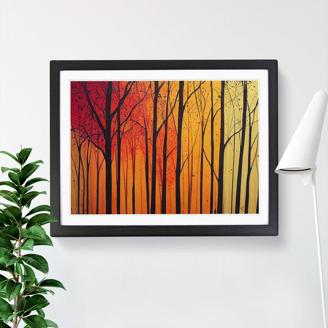 Paint Splashed Autumn Forest Vol.5 - Picture Frame Painting Alpen Home Format: Black Framed, Size: 34cm H x 46cm W x 2cm D on Productcaster.