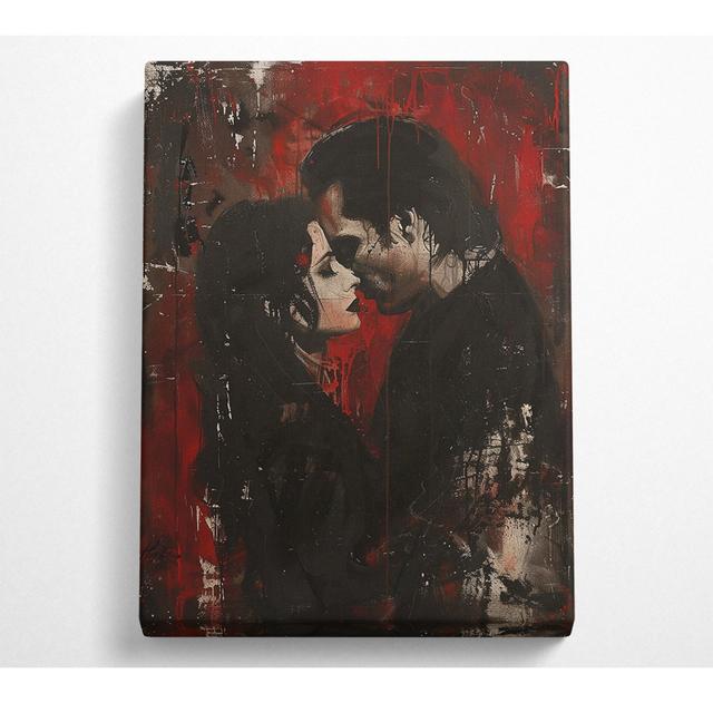 Black And Red Romance Canvas Print Latitude Run Size: 121.9cm H x 81cm W on Productcaster.