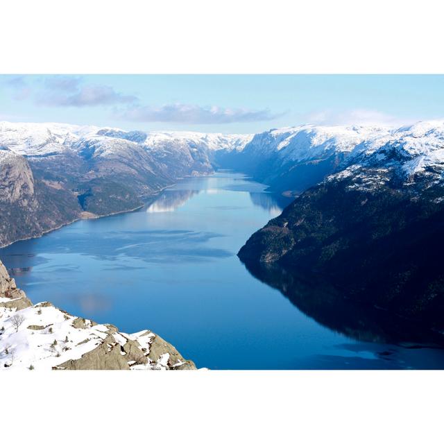 Lysefjorden - Norway by Naglar - Wrapped Canvas Print Alpen Home Size: 81cm H x 122cm W on Productcaster.