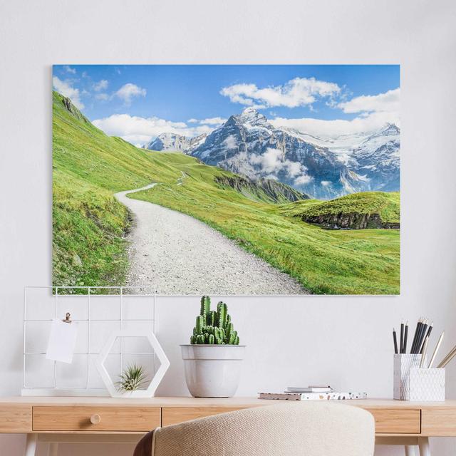 Leinwandbild Grindelwald Union Rustic Format: 330g/m² Recycled Canvas, Größe: 40cm H x 60cm B on Productcaster.