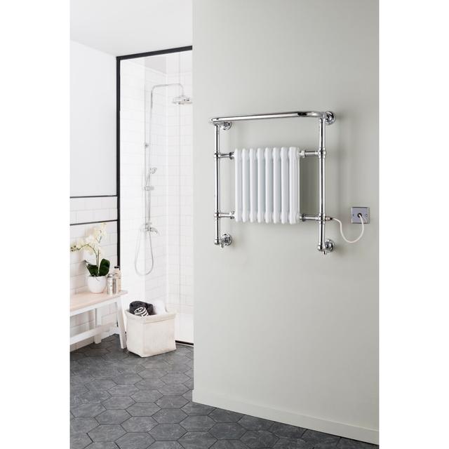 Alnwick Wall-Mounted Heated Towel Rail Belfry Heating Heat Type: Electric on Productcaster.