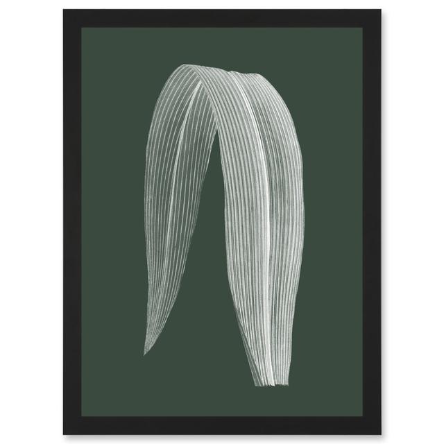 Botanics Hunter Folded Leaf Plant Nature - Single Picture Frame Print Rosalind Wheeler on Productcaster.