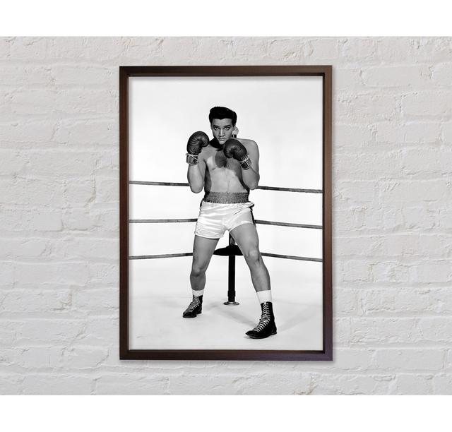 Elvis Presley Boxing Kid - Single Picture Frame Art Prints on Canvas Bright Star Size: 84.1cm H x 59.7cm W x 3.3cm D on Productcaster.