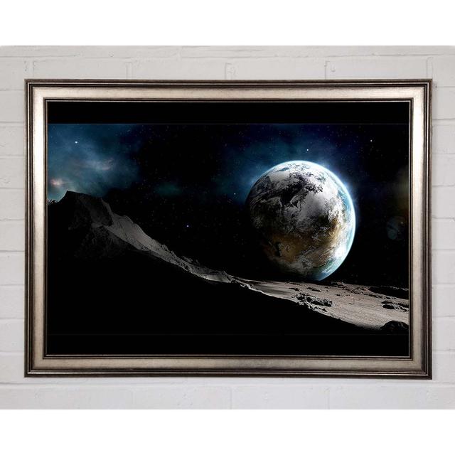 Earth From Mars Framed Print Brayden Studio Size: 59.7cm H x 84.1cm W on Productcaster.