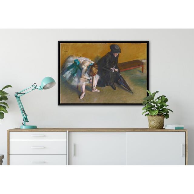 Gerahmter Kunstdruck Leinwandbild Warten von Edgar Degas Mercer41 Maße: 75 cm H x 105 cm B x 2,5 cm T on Productcaster.