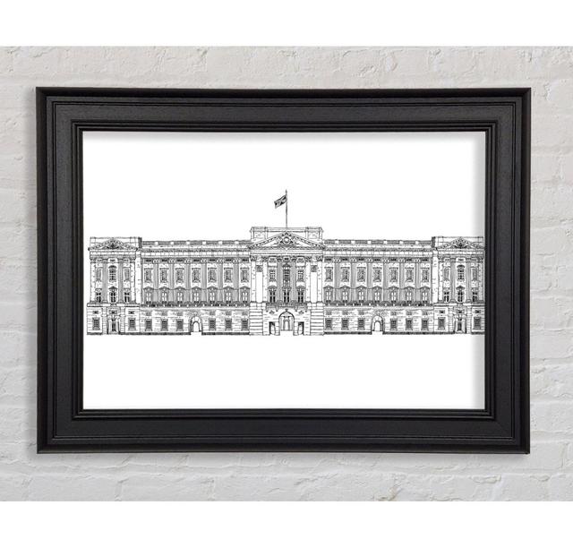 Buckingham Palace Drawing - Single Picture Frame Art Prints Rosalind Wheeler Size: 42cm H x 59.7cm W x 8cm D on Productcaster.