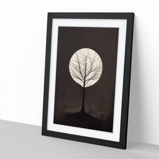 Contemporary Tree Vol.2 - Single Picture Frame Graphic Art Marlow Home Co. Format: Oak Framed, Size: 64cm H x 46cm W on Productcaster.