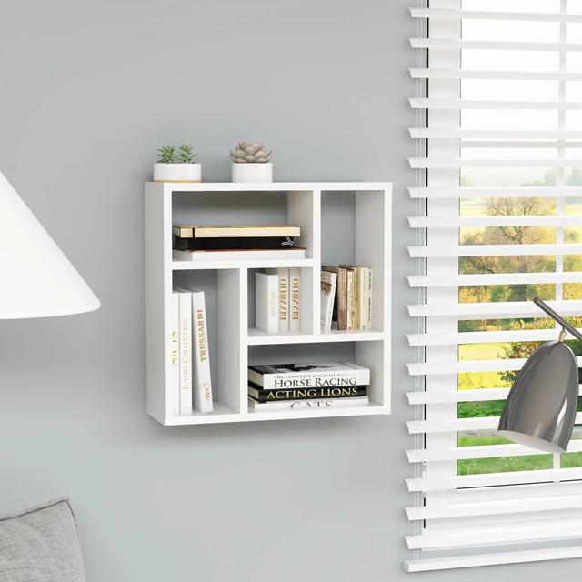 Damarus Wall Shelf Brayden Studio Finish: White on Productcaster.