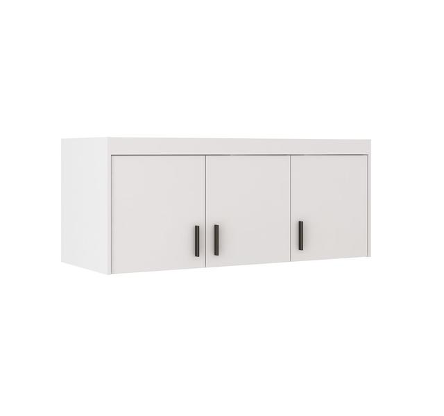 Buchs 3 Door Wardrobe Ebern Designs Finish: White on Productcaster.