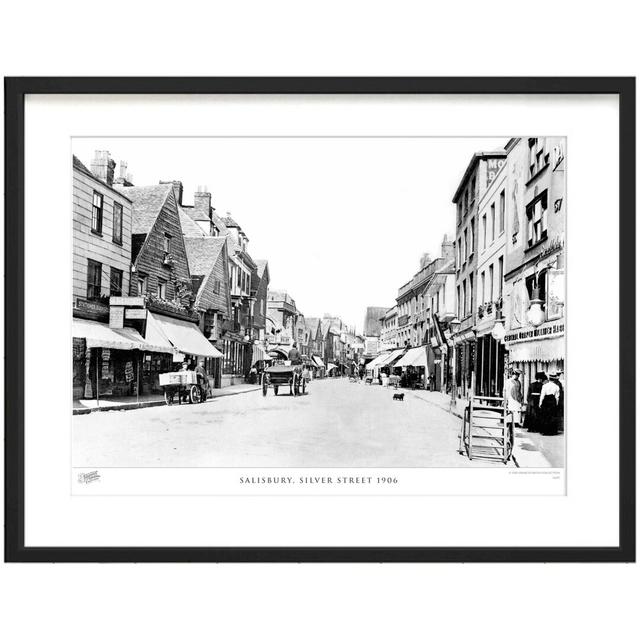 'Salisbury, Silver Street 1906' - Picture Frame Photograph Print on Paper The Francis Frith Collection Size: 40cm H x 50cm W x 2.3cm D on Productcaster.