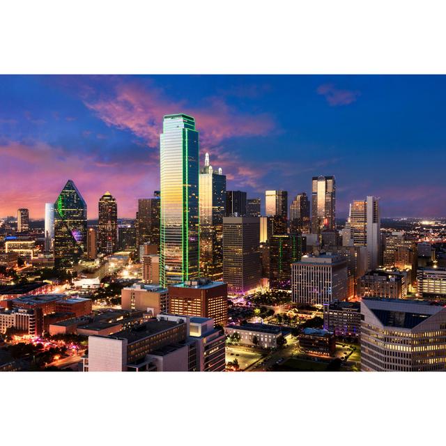 Dallas Skyline by Kavalenkava Volha - Wrapped Canvas Print Latitude Run Size: 30cm H x 46cm W x 3.8cm D on Productcaster.