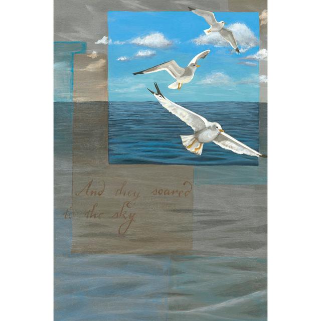 Three White Gulls III Highland Dunes Size: 122cm H x 81cm W on Productcaster.