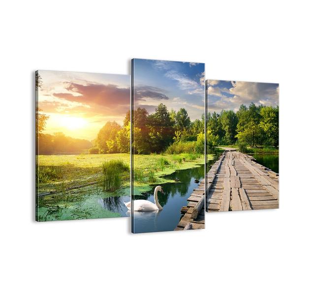 Summer, Summer Everywhere - 3 Piece Unframed Photograph Print Set on Canvas Brayden Studio Size: 100cm H x 130cm W x 1.8cm D on Productcaster.