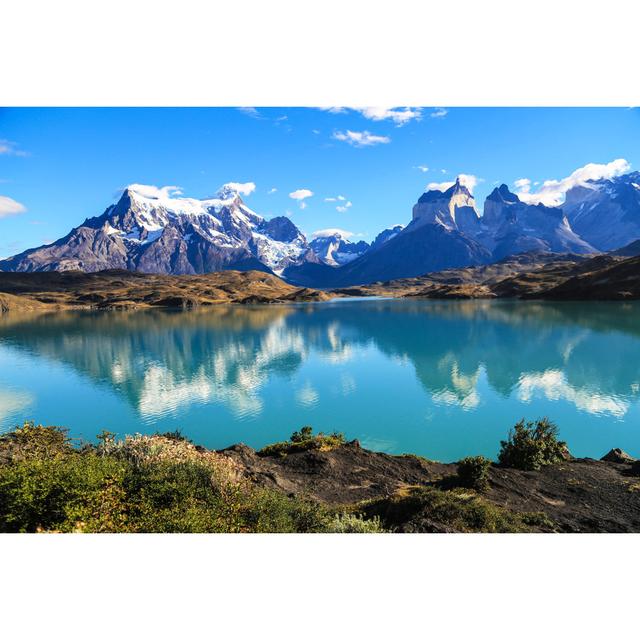 Lake Pehoe, Chile - Wrapped Canvas Print Union Rustic Size: 20cm H x 30cm W x 3.8cm D on Productcaster.