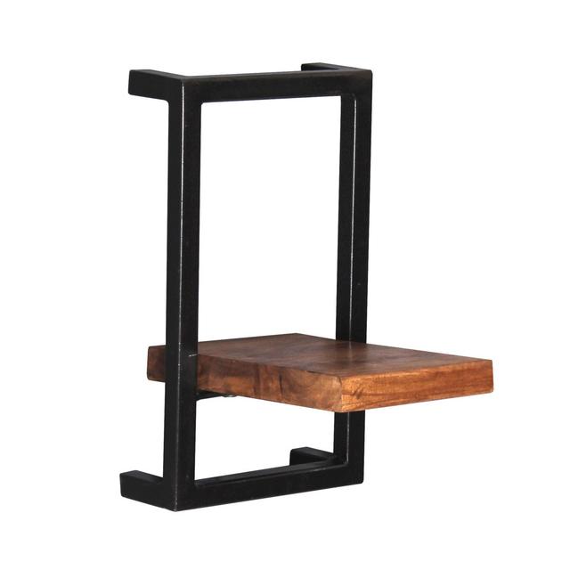 McSwain 7 Piece Bracket Shelf Borough Wharf Finish: Dark Brown/Black on Productcaster.