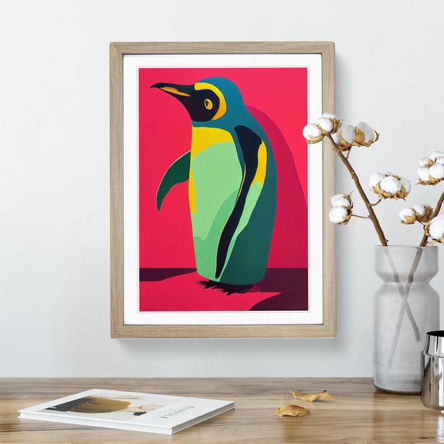 Penguin Abstract No.8 House of Hampton Size: 34cm H x 25cm W, Format: Oak Frame on Productcaster.