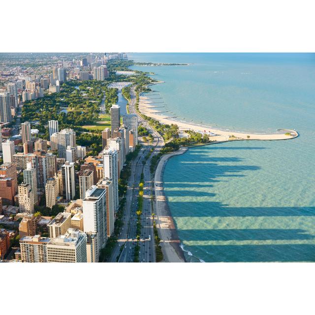 View of the Chicago from Hancock Center by Sergiyn - Wrapped Canvas Photograph Latitude Run Size: 30cm H x 46cm W x 3.8cm D on Productcaster.