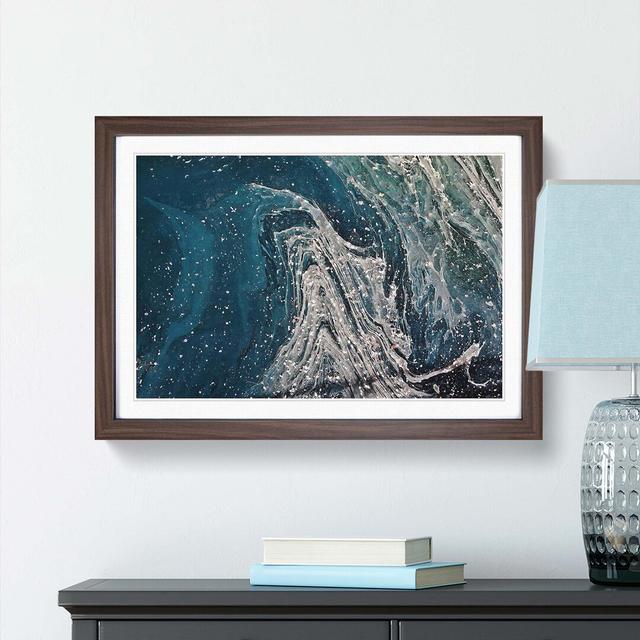 Way to My Dreams in Abstract - Picture Frame Graphic Art Print East Urban Home Size: 60cm H x 91cm W x 2cm D, Frame Option: Walnut on Productcaster.