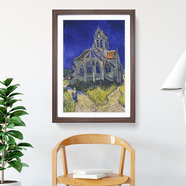 The Church at Auvers-Sur-Oise, View from the Chevet by Vincent Van Gogh - Picture Frame Painting East Urban Home Frame Option: Walnut Framed, Size: 65 on Productcaster.