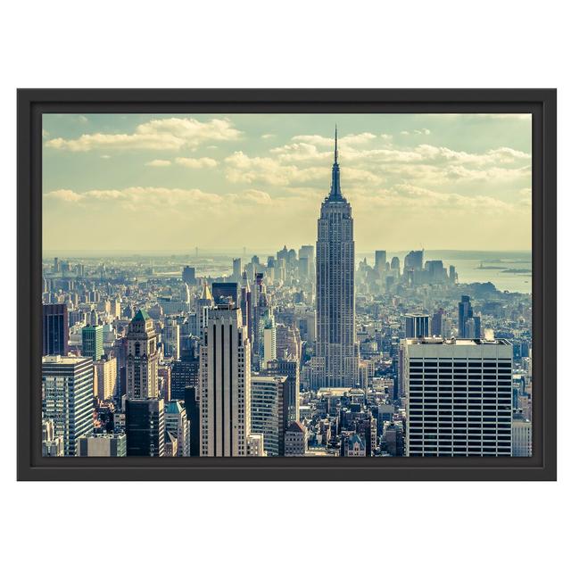 Gerahmtes Wandbild New York Manhattan East Urban Home Größe: 40 cm H x 55 cm B on Productcaster.