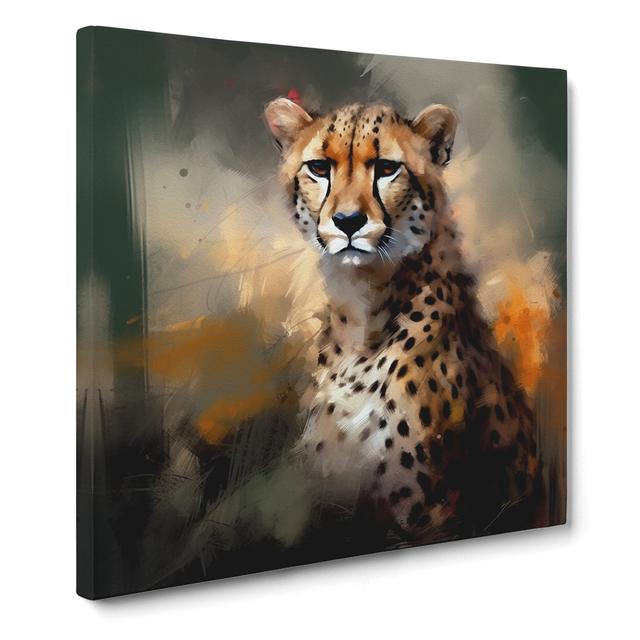 Cheetah Gestural - No Frame Art Prints Fairmont Park Size: 35cm H x 35cm W x 3cm D on Productcaster.