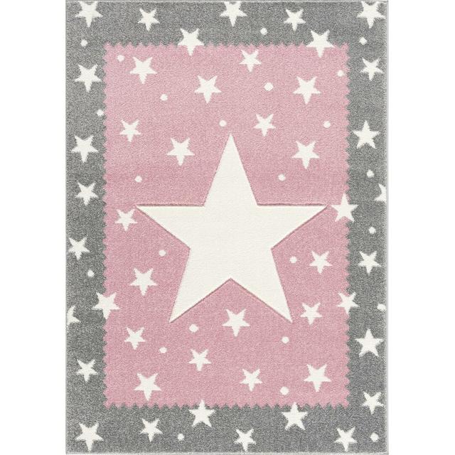 Fancy Shaggy Pink/Grey Rug Livone Rug Size: Rectangular 120 x 170cm on Productcaster.