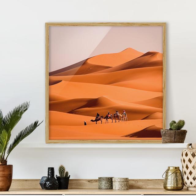 Namib Desert - Picture Frame Graphic Art Latitude Vive Size: 70cm H x 70cm W x 2cm D, Frame Option: Brown Framed on Productcaster.