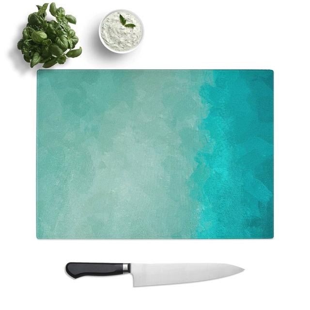 Tempered Glass Beauty of the Sea Chopping Board East Urban Home Size: 39 cm W x 28.5 cm L on Productcaster.