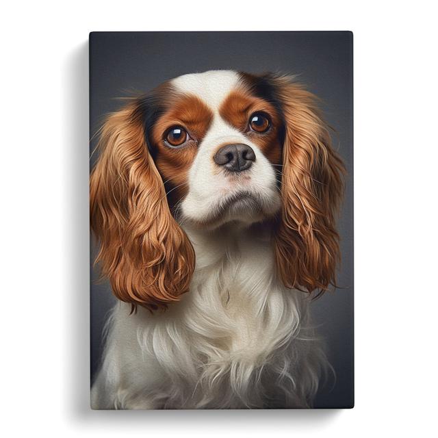 Cavalier King Charles Spaniel Minimalism - No Frame Art Prints 17 Stories Size: 50cm H x 35cm W x 3cm D on Productcaster.