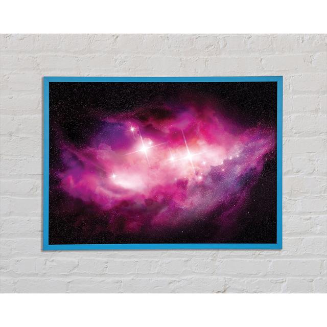 Pink Star Cluster - Single Picture Frame Art Prints Brayden Studio Size: 42cm H x 59.7cm W x 2cm D on Productcaster.