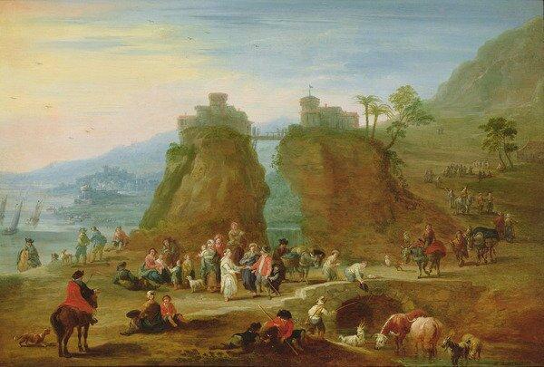 Figures and Cattle, 17th Century - Unframed Art Print on Paper East Urban Home Size: Small on Productcaster.