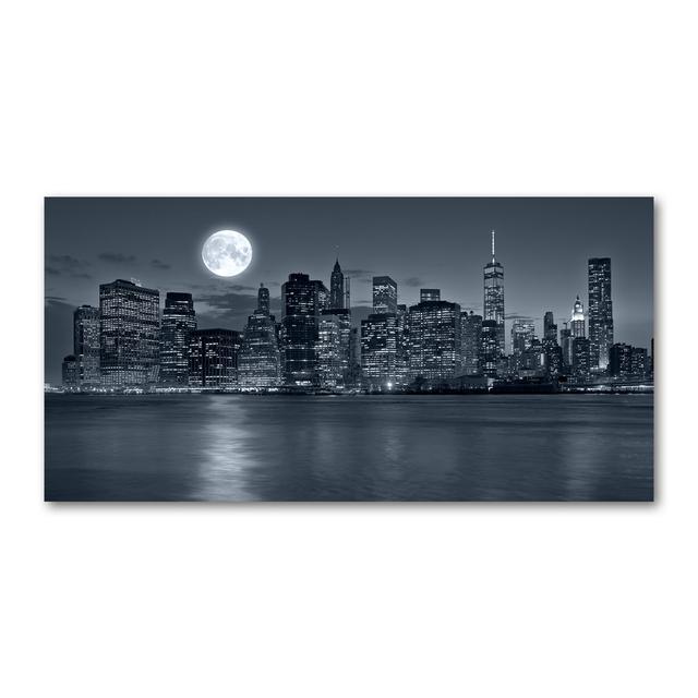 New York bei Nacht - Kunstdrucke auf Segeltuch Brayden Studio on Productcaster.