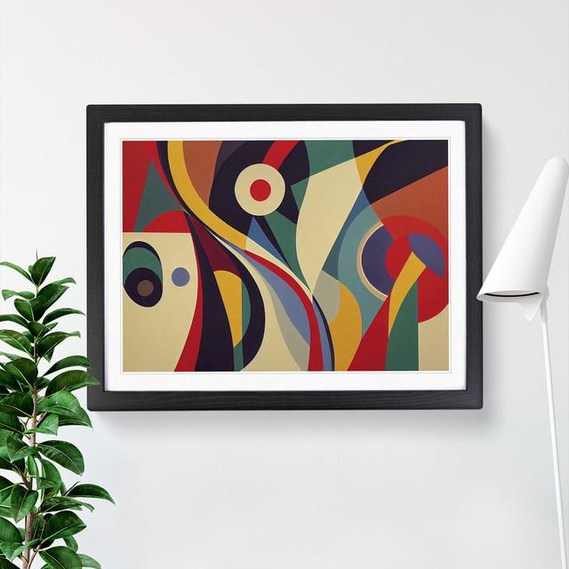 Magnificent Abstract - Single Picture Frame Print Metro Lane Size: 46cm H x 64cm W x 2cm D, Frame Colour: Black on Productcaster.