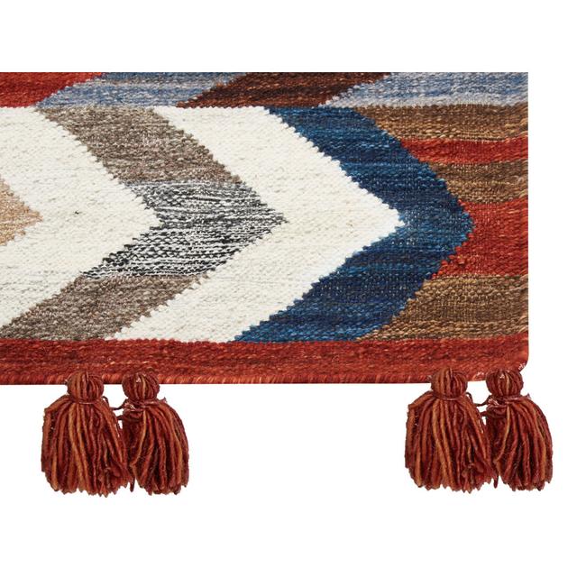 Sekar Chevron Handmade Multi-colour Area Rug Gracie Oaks Rug Size: Rectangle 80 x 150cm on Productcaster.