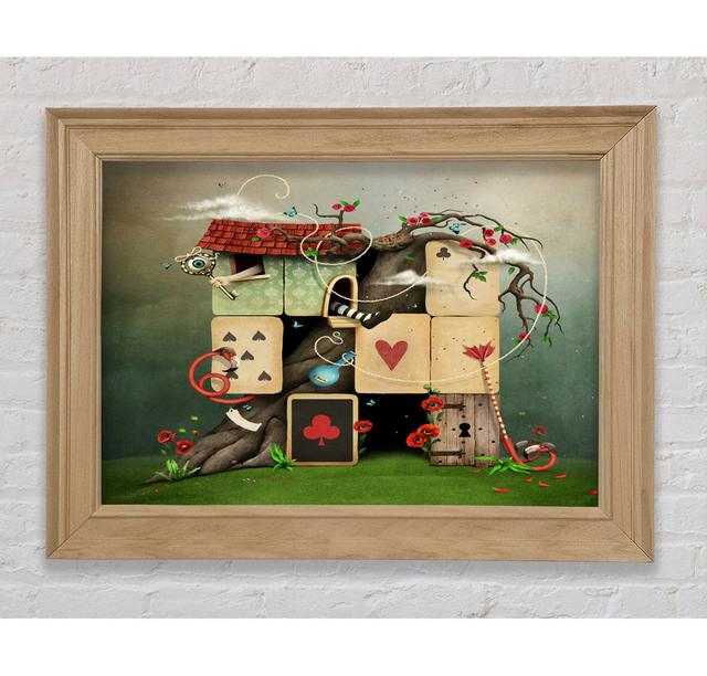 The Dice House Alice In Wonderland - Single Picture Frame Art Prints Bright Star Size: 29.7cm H x 42cm W x 8cm D on Productcaster.