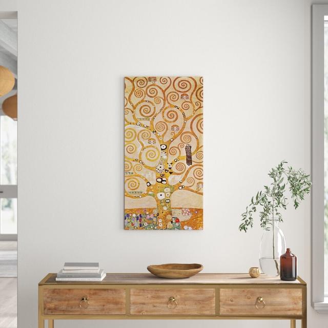 Frieze II by Gustav Klimt - Wrapped Canvas Graphic Art Print East Urban Home Size: 140cm H x 70cm W x 1.8cm D on Productcaster.