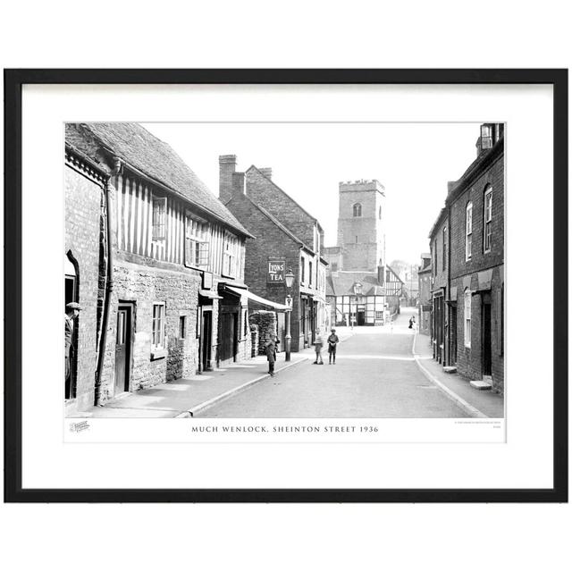 Much Wenlock, Sheinton Street 1936 - Single Picture Frame Print The Francis Frith Collection Size: 60cm H x 80cm W x 2.3cm D on Productcaster.