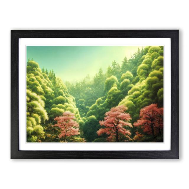 Passionate Forest - Single Picture Frame Print Alpen Home Size: 34cm H x 46cm W x 2cm D, Frame Colour: Black on Productcaster.