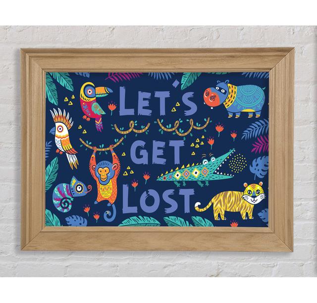 Lets Get Lost Animals - Single Picture Frame Art Prints Bright Star Size: 254cm H x 359.15cm W x 8cm D on Productcaster.