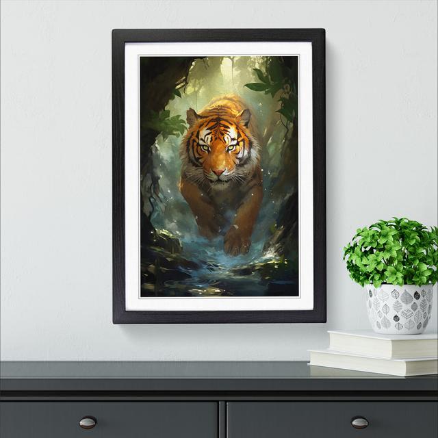 XYZ-FRM-V1223-6188 Single Picture Frame Art Prints on Wood World Menagerie Format: Black Framed, Size: 34cm H x 25cm W on Productcaster.