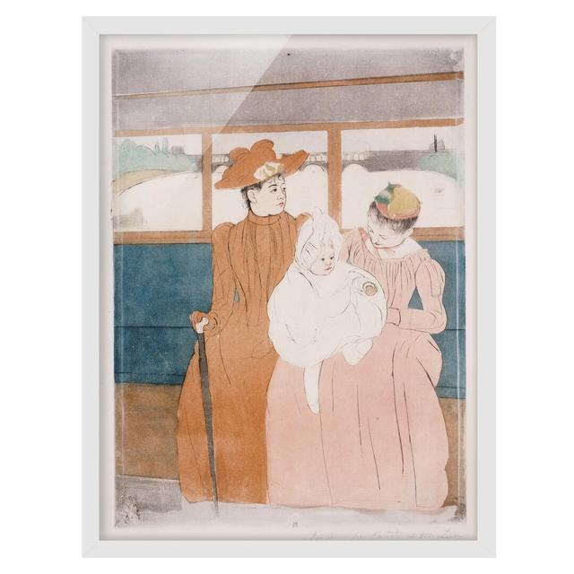 In the Omnibus by Mary Cassatt - Picture Frame Painting Rosalind Wheeler Frame Option: White Framed, Size: 55cm H x 40cm W x 2cm D on Productcaster.