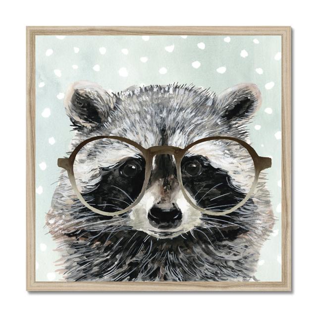 Four-eyed Forester IV by Victoria Borges - Wrapped Canvas Painting Print Marlow Home Co. Size: 34cm H x 34cm W, Format: Natural Wood Framed Paper Prin on Productcaster.