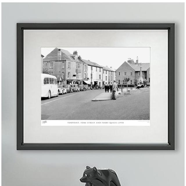 'Torpoint, Fore Street and Ferry Queue C1950' by Francis Frith - Picture Frame Photograph Print on Paper The Francis Frith Collection Size: 45cm H x 6 on Productcaster.