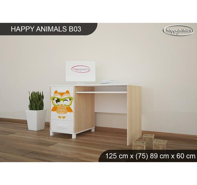 Computertisch Animals Happy Babies Grundfarbe: Eiche on Productcaster.